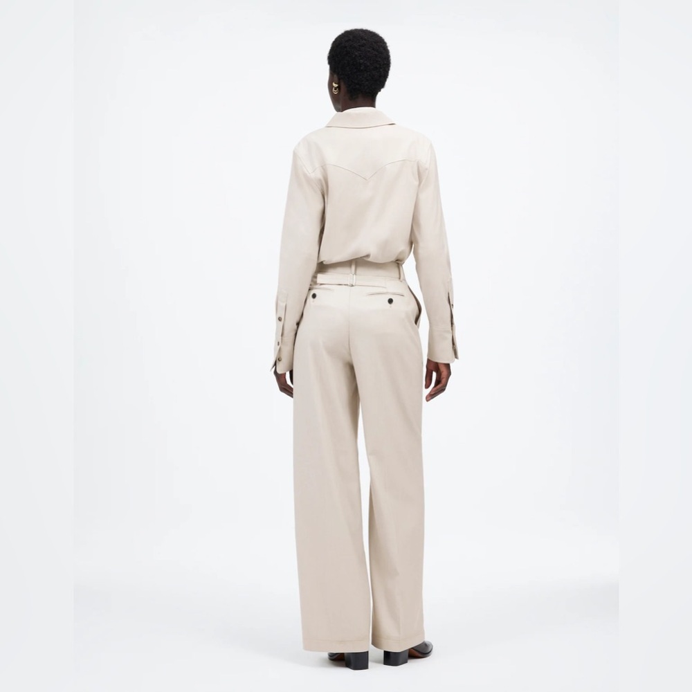 Madewell The Harlow Wide Leg Pant in Brushed Twill - Picture 2 of 9